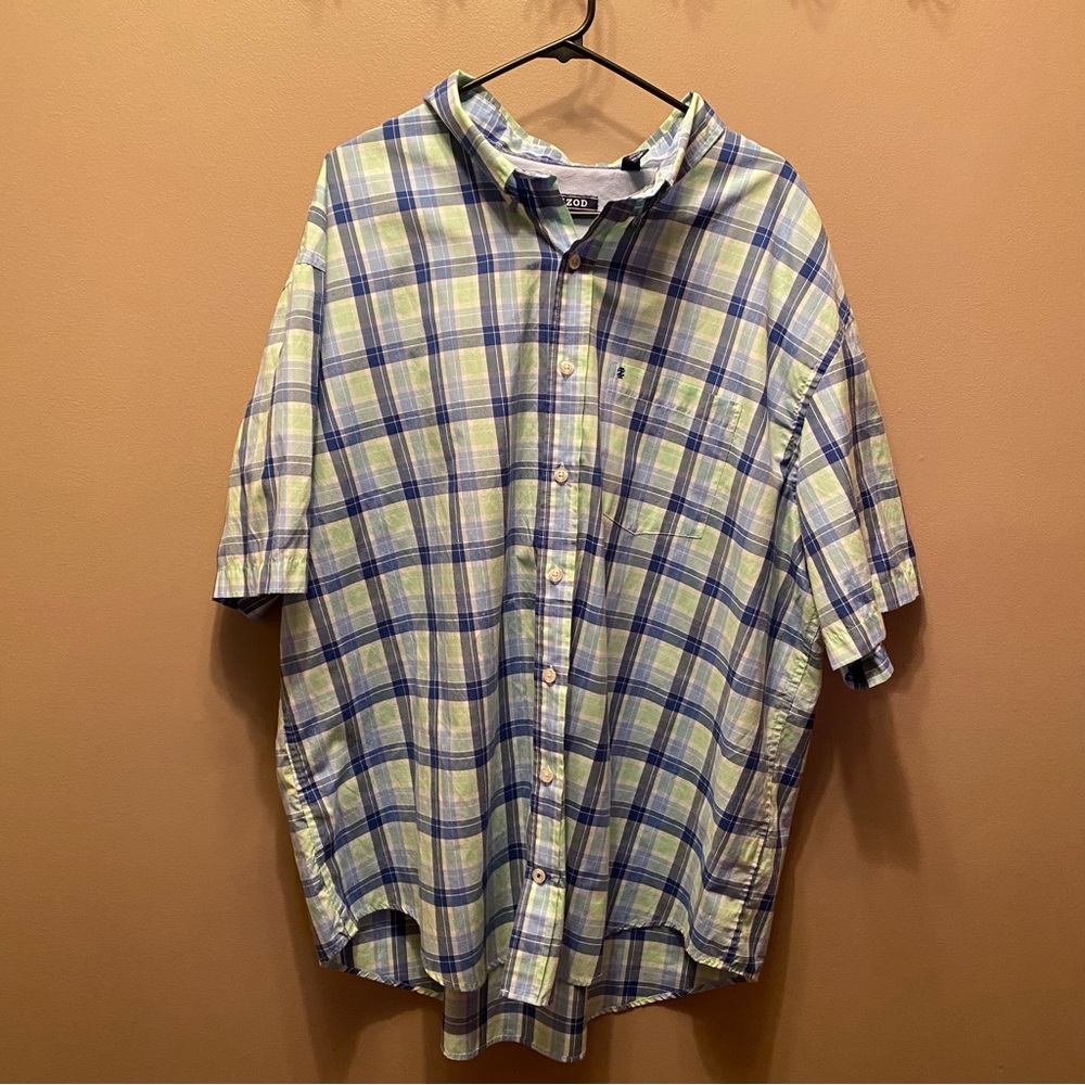Izod men's short sleeved plaid shirt 2XL